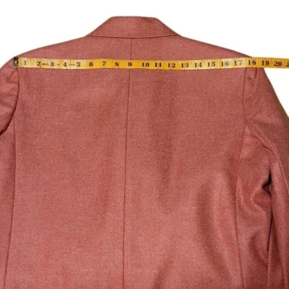 Celine Vintage Cashmere Blazer Coral Pink Size 44 (US 12) - Picture 10 of 13